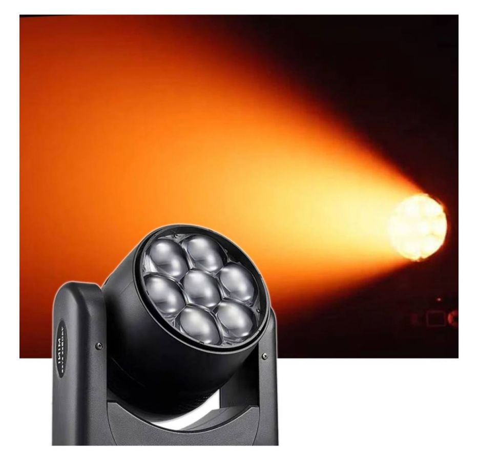 7x40 LED Zoom Wash - Световой прибор полного вращения