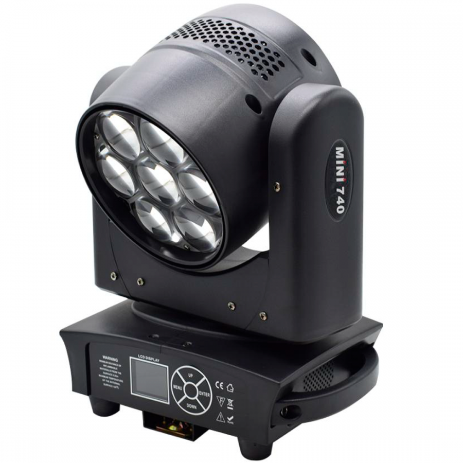 7x40w mini bee eye - Световой прибор полного вращения