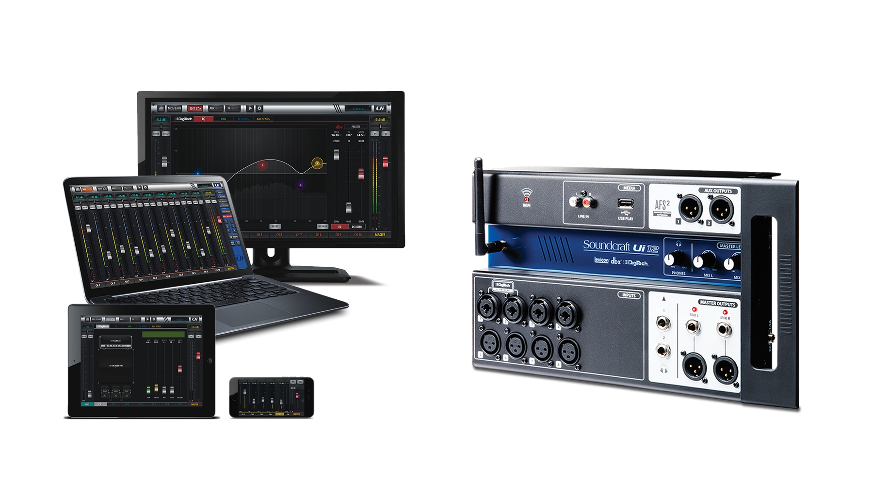 SOUNDCRAFT Ui-12 - цифровой микшер — изображение 4